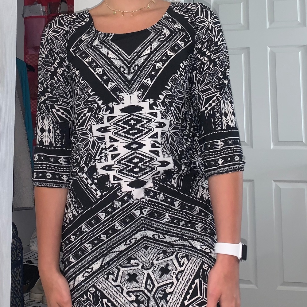 Black and White Dress